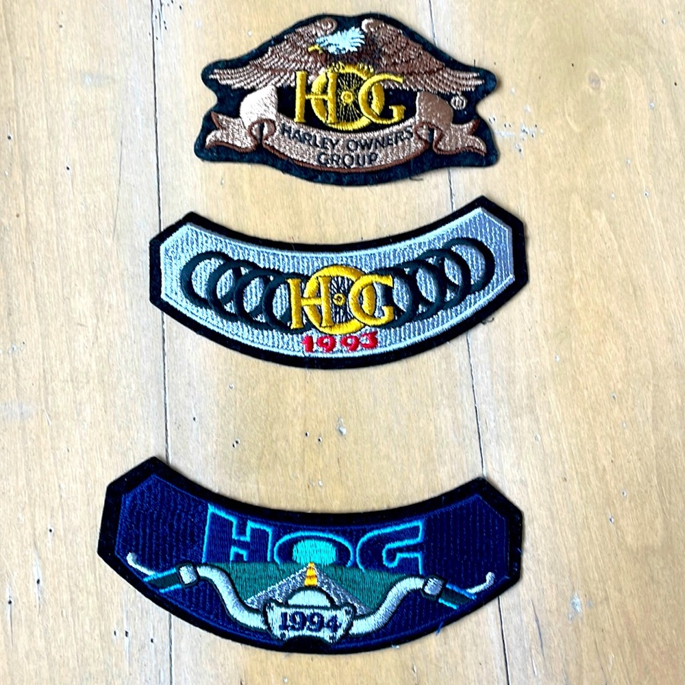 HOG  patches. Harley Davidson Group,